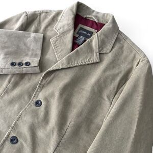 St Johns Bay Corduroy Sport Coat Men M Tan 3 Button Unstructured Blazer Academia
